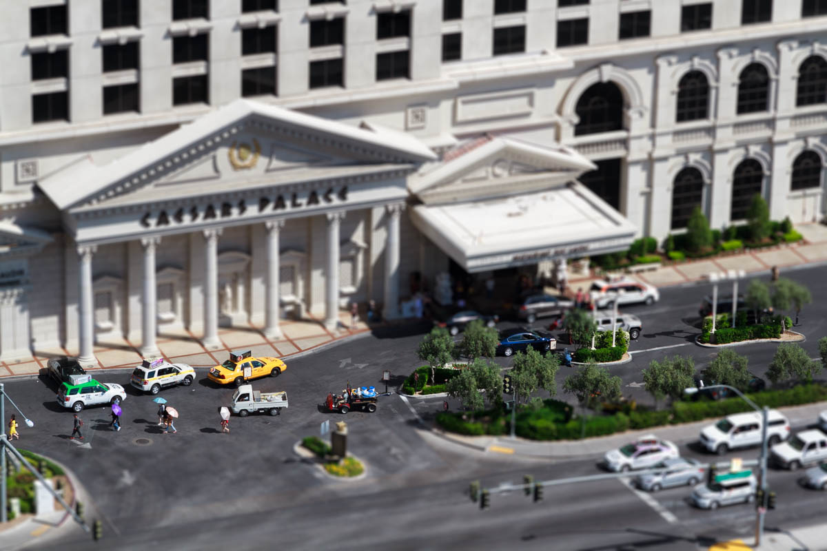 Caesar's Palace Miniaturised Effect