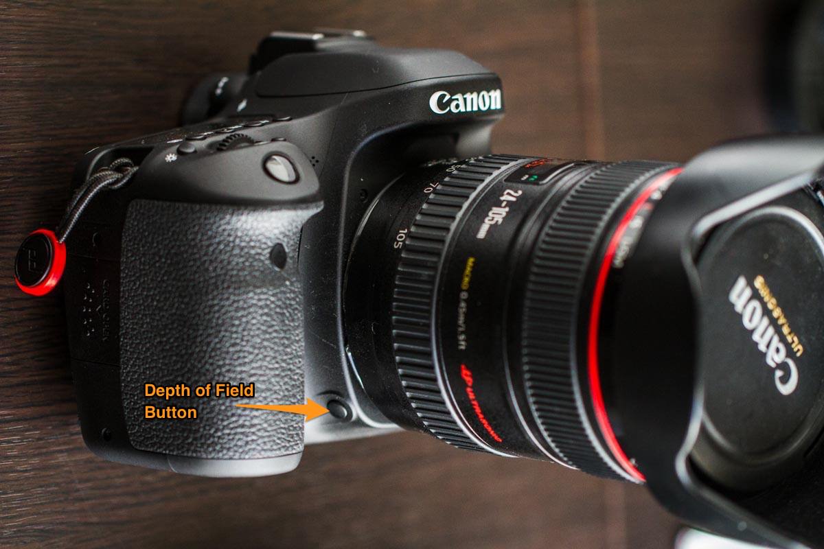 Depth of Field (DOF) Button on Canon 80D